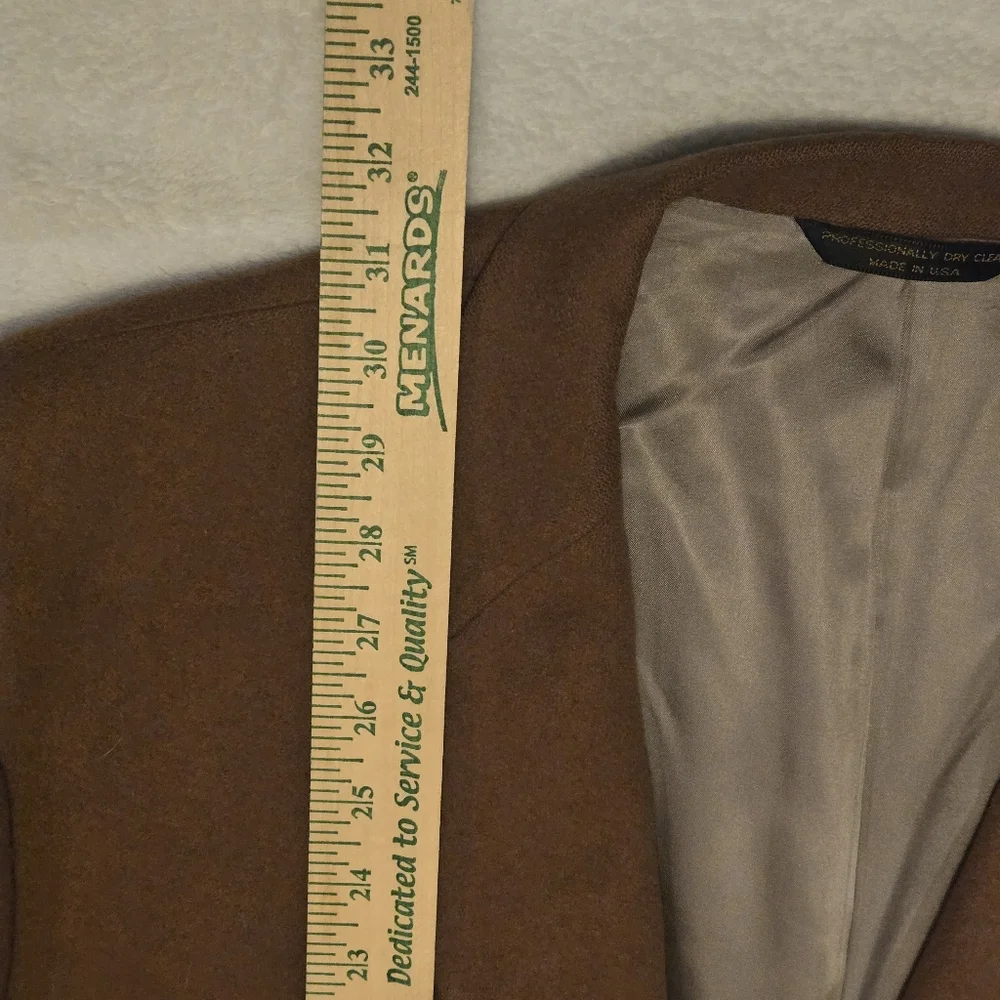 Vintage Mens 3 Button Blazer‎ Jacket 46 Regular Brown 100% Camel Hair Retro EUC